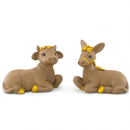 Natività per Presepe 248122 7 pz Statuine con 9 Personaggi Decorazione Natalizia