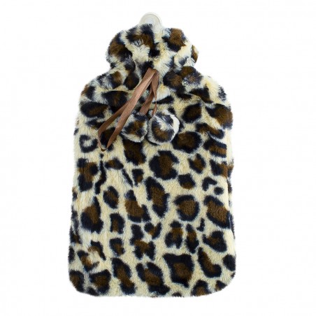 Borsa per Acqua Calda 567912 2Lt Rivestita in Pile Animalier Riscalda E Rilassa
