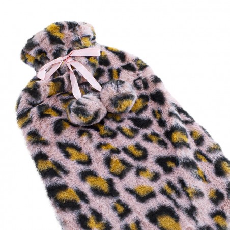 Borsa per Acqua Calda 567912 2Lt Rivestita in Pile Animalier Riscalda E Rilassa