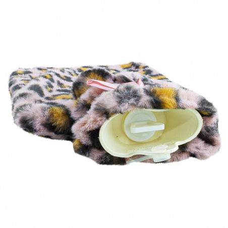 Borsa per Acqua Calda 567912 2Lt Rivestita in Pile Animalier Riscalda E Rilassa
