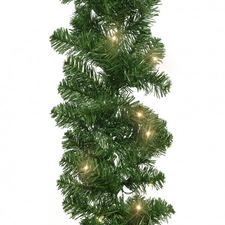 Ghirlanda Natalizia 3mt Ramo Di Albero 200 Punte Luci Calde A Batteria 434969