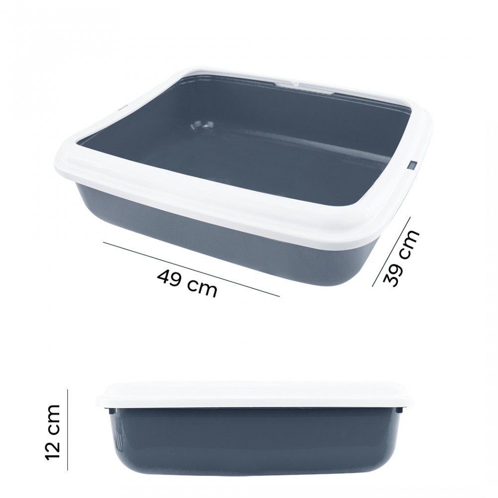 Lettiera Aperta per Gatti BIG 49x39x12H cm con...