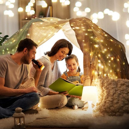 Serie 50 led LUCI NATALIZIE da INTERNO 56104 forma di gocce di luce a batteria