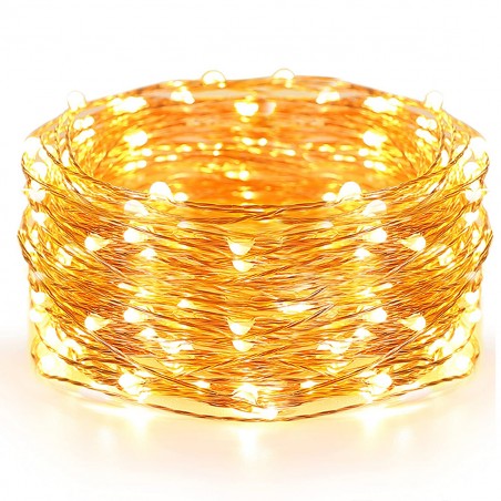 Serie 50 led LUCI NATALIZIE da INTERNO 56104 forma di gocce di luce a batteria