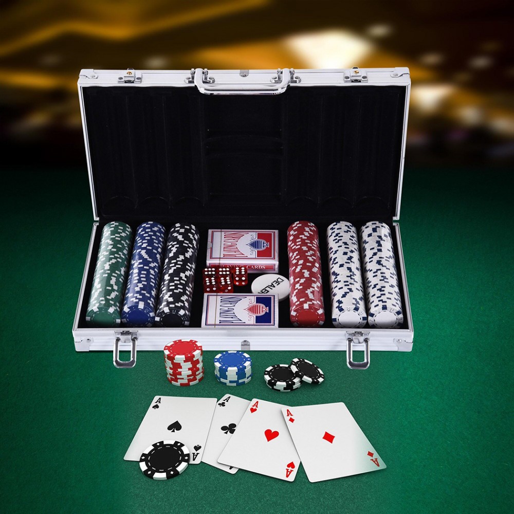 Set per Poker Professionale 300 Fiches con...