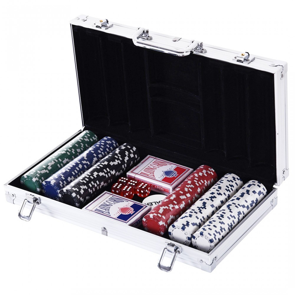 Set per Poker Professionale 300 Fiches con...