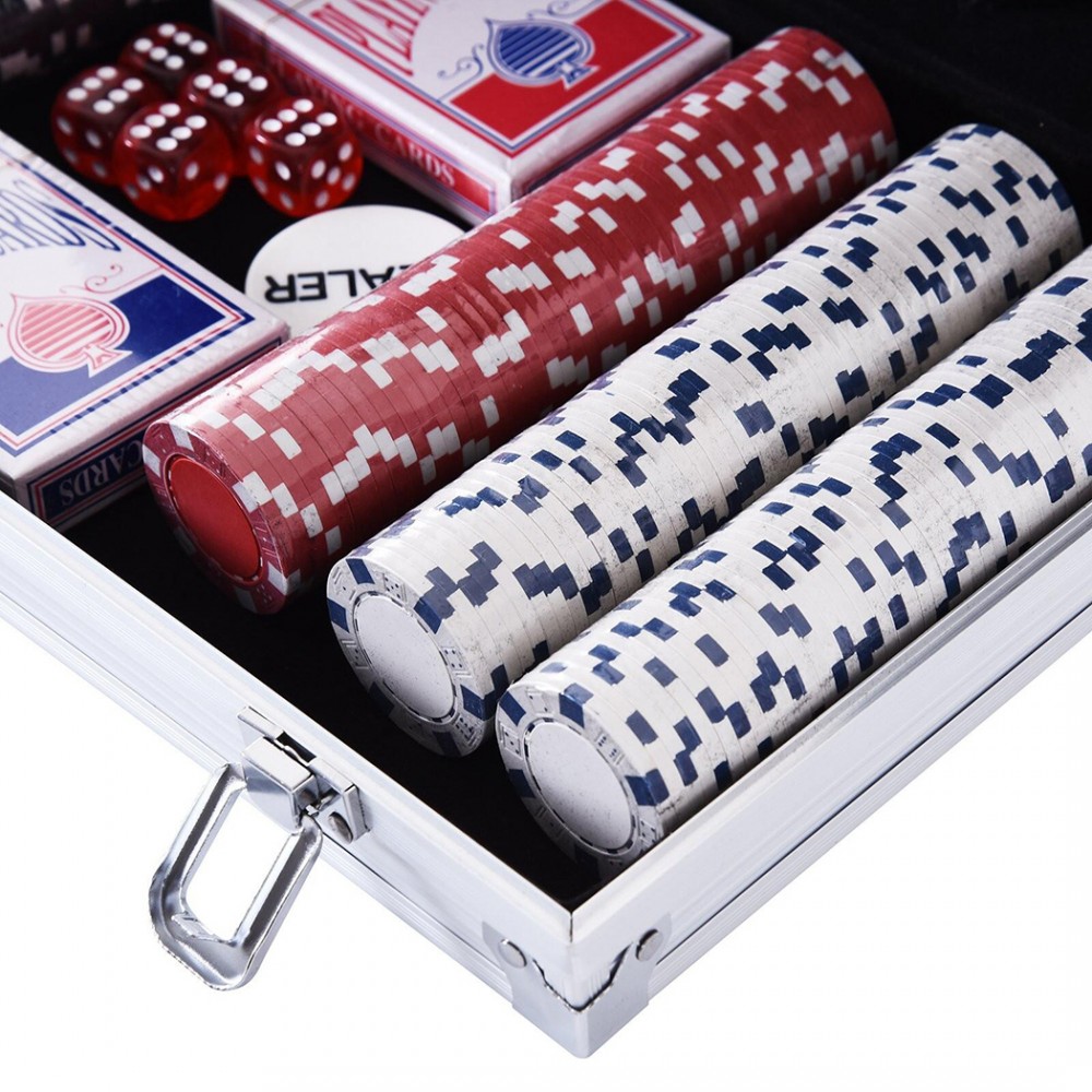 Set per Poker Professionale 300 Fiches con...