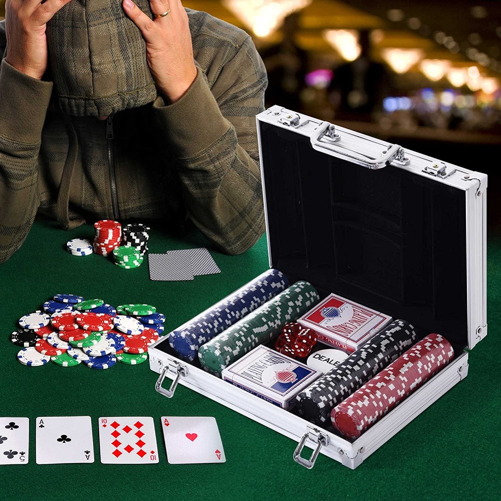 Set per Poker Professionale 200 Fiches con...