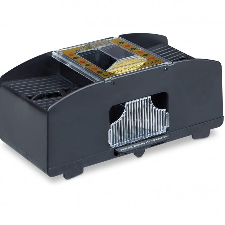 Mescolatore Automatico Carte da Gioco Poker Black Jack Mischia 2 Mazzi di Carte