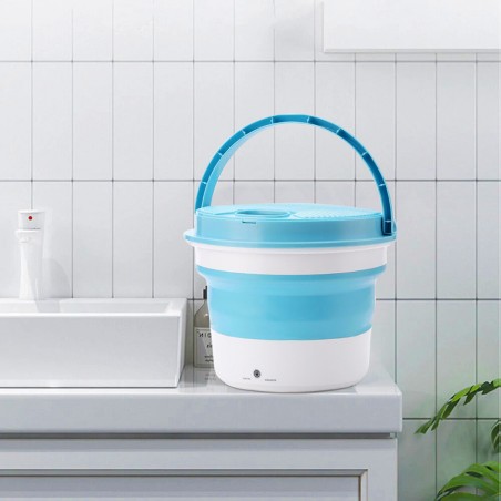 Mini Lavatrice Portatile Pieghevole da Campeggio Sterilizzatore di Indumenti