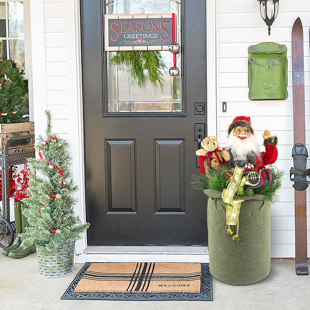Babbo Natale nel Sacco 80cm Decorazione 900645...