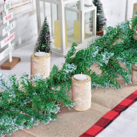 Ghirlanda Natalizia Ramo Di Albero Innevato 290 Cm Decorazione di Natale 47850