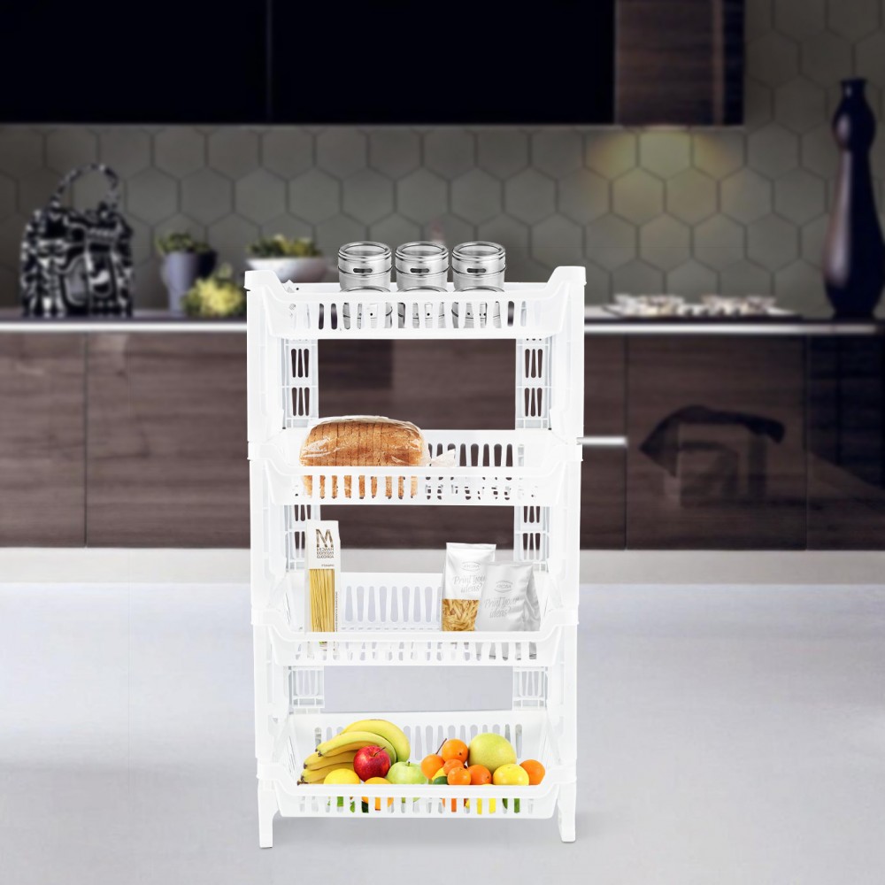 Carrello Portafrutta 4 Ripiani 205780 Cestino...