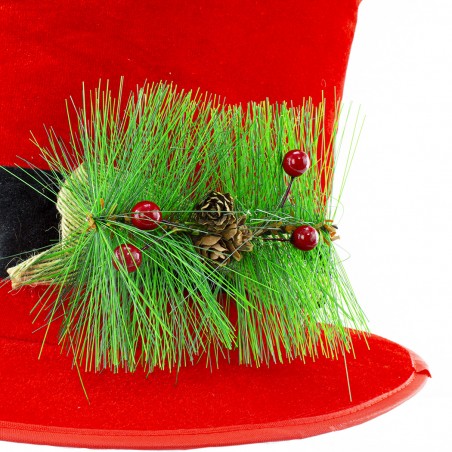 Puntale Cappello a Cilindro per Albero di Natale 6427007 Decorazione Natalizia