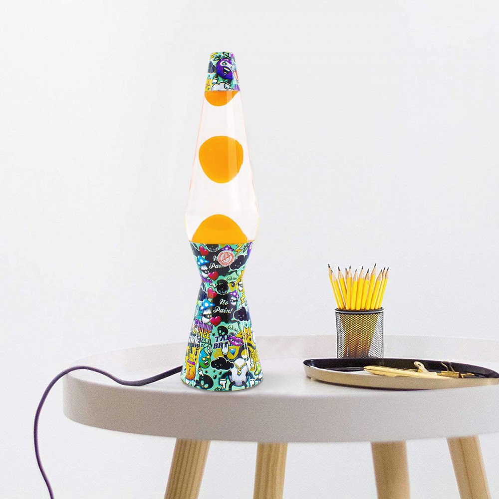 Lampada Lava Lamp 40cm XL1774 Fantasia Graffiti...