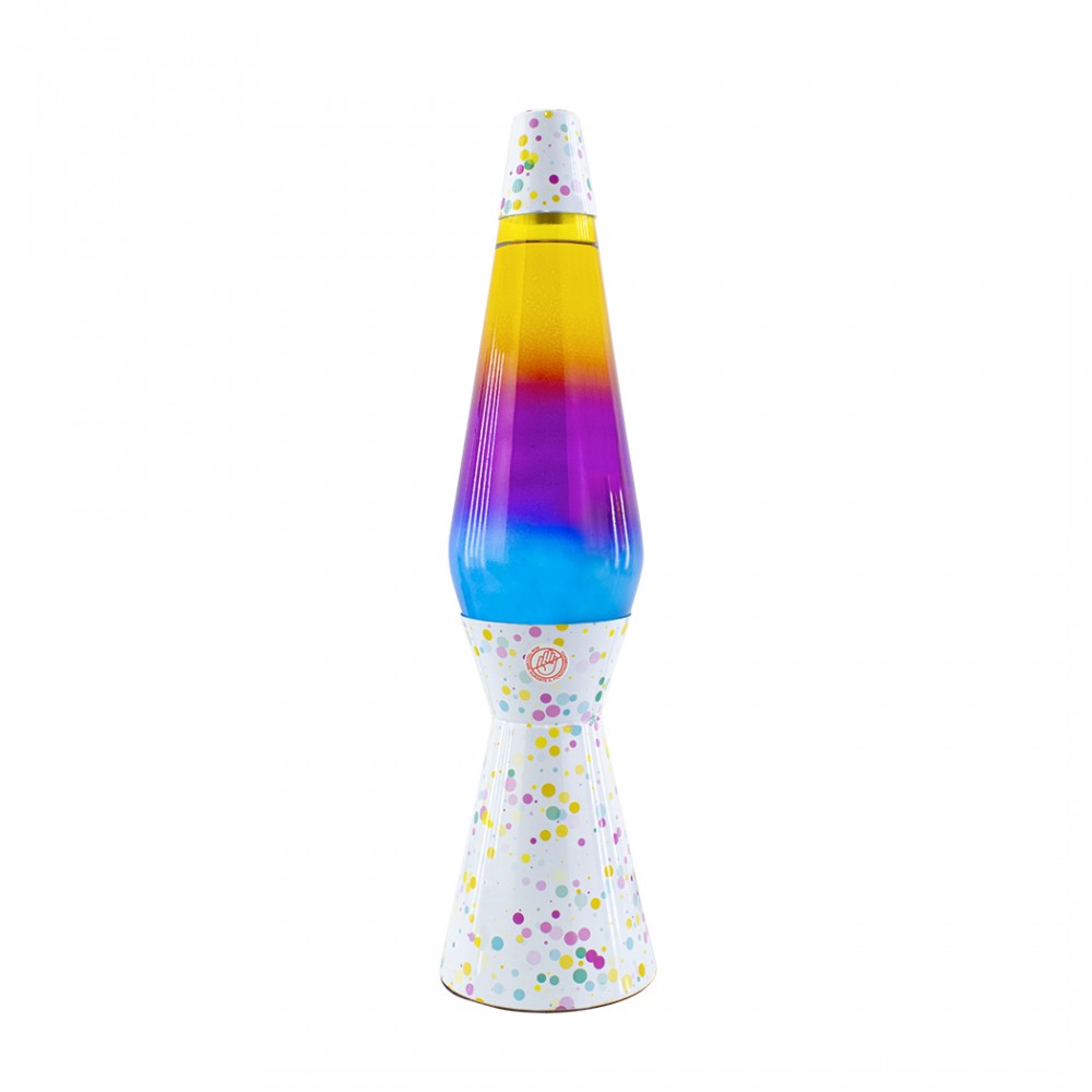 Lampada Lava Lamp 40cm XL1780 Fantasia Bubbles Magma Multicolore Design Moderno