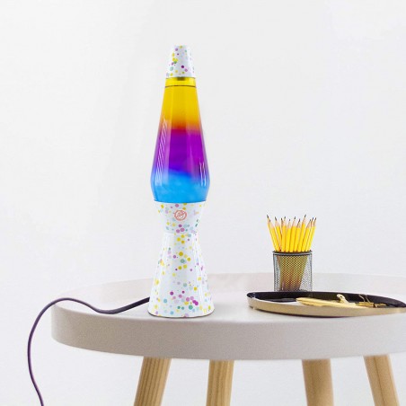 Lampada Lava Lamp 40cm XL1780 Fantasia Bubbles Magma Multicolore Design Moderno