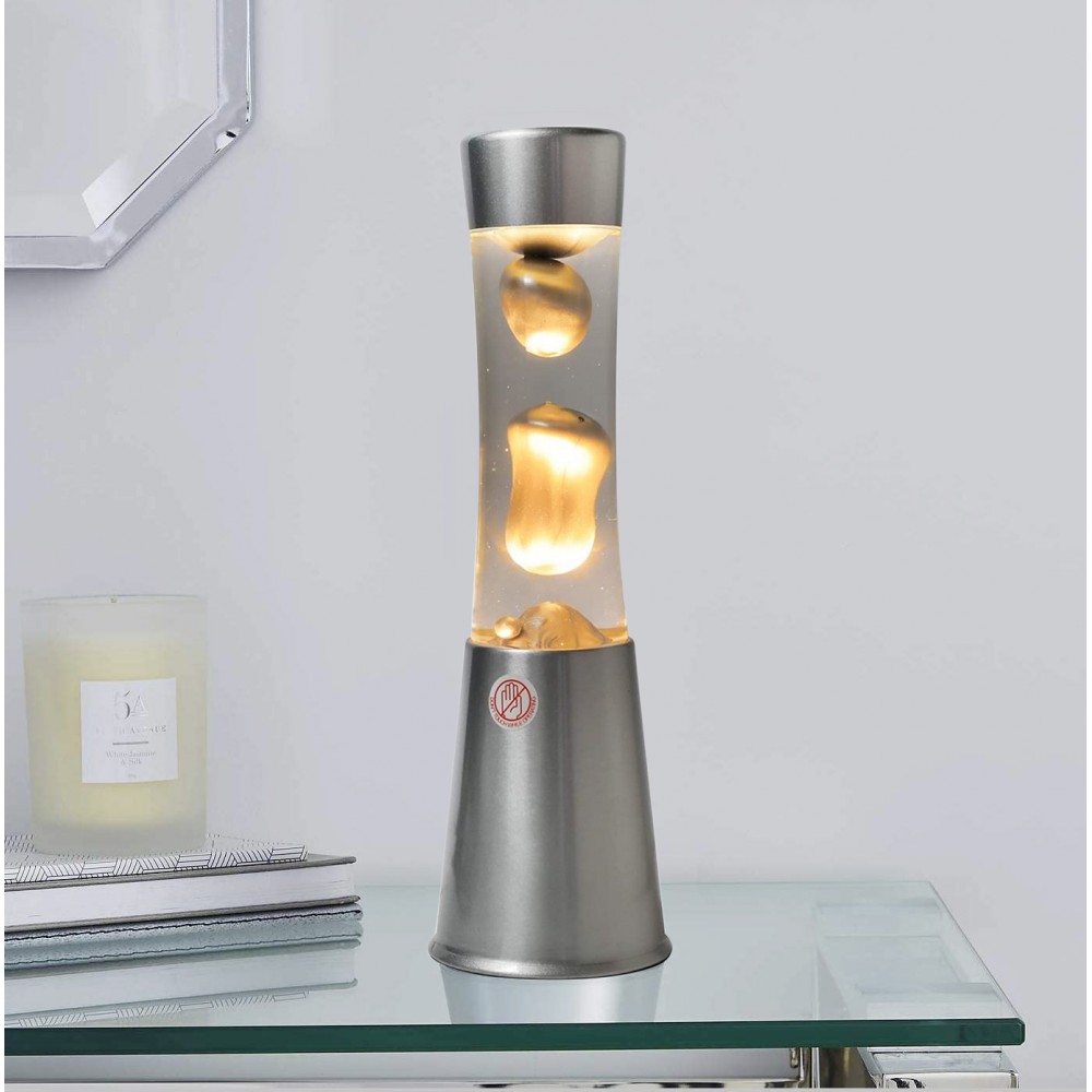 Lampada Lava Lamp 30cm XL1763 Base Lucida...