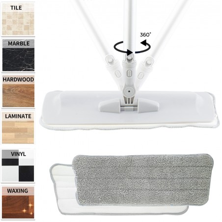 Spazzola Mop con Polverizzatore 817426 Lavapavimenti a Spruzzo Rotante a 360°