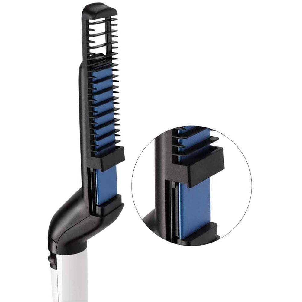 Piastra Spazzola 2 in 1 per Barba e Capelli 478962 Modelling Comb Districa Barba