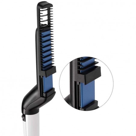 Piastra Spazzola 2 in 1 per Barba e Capelli 478962 Modelling Comb Districa Barba