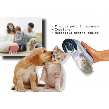Tosatrice 2 in 1 rimuove peli in eccesso mentre massaggia per cane e gatto SHED indolore Tosatrice 2 in 1 rimuove peli in eccesso mentre massaggia per cane e gatto SHED indolore