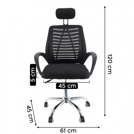 Sedia Direzionale per Ufficio OFFIX3 mod. TOKYO Con Poggia Testa e Braccia