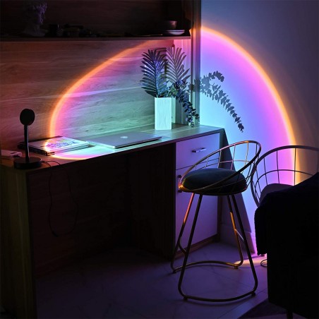 Lampada Led Atmosfera USB Ruotabile ARCOBALENO 861155 Proietta Luce Parete