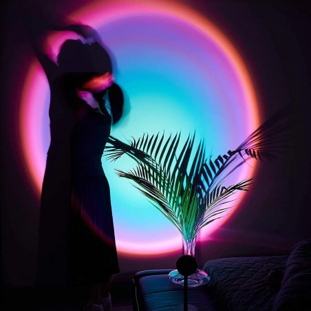 Lampada Led Atmosfera USB Ruotabile ARCOBALENO 861155 Proietta Luce Parete