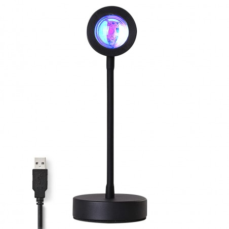 Lampada Led Atmosfera USB Ruotabile ARCOBALENO 861155 Proietta Luce Parete
