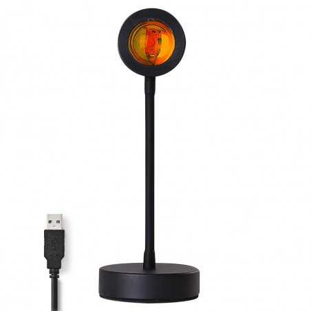 Lampada Led Atmosfera USB Ruotabile TRAMONTO 861155 Proietta Luce Parete