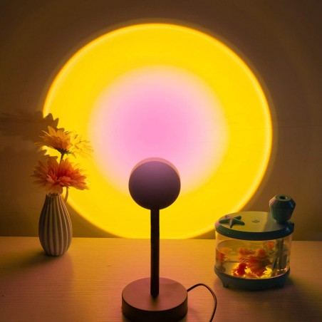 Lampada Led Atmosfera USB Ruotabile TRAMONTO 861155 Proietta Luce Parete