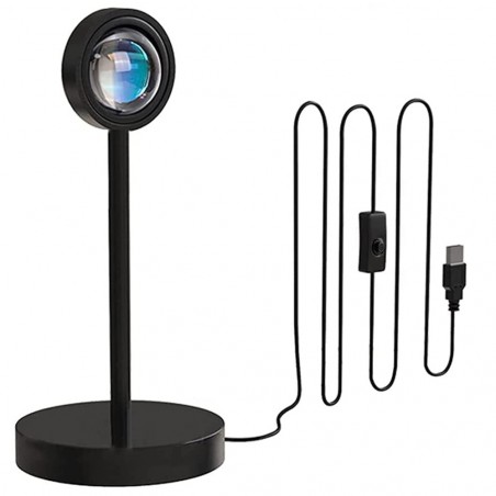 Lampada Led Atmosfera USB Ruotabile ARCOBALENO 861155 Proietta Luce Parete