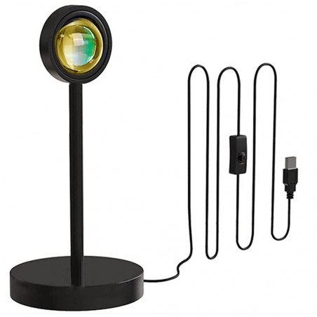 Lampada Led Atmosfera USB Ruotabile TRAMONTO 861155 Proietta Luce Parete