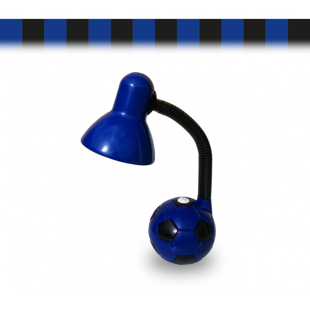 Lampada da scrivania 40W con base pallone da calcio con i colori della tua squadra del cuore