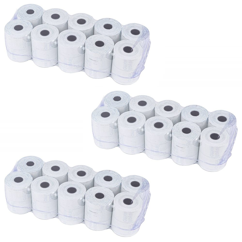 Pack 30 rotoli carta termica ONE OFFICE per Cassa 57mm x 35mt foro12mm 55gr