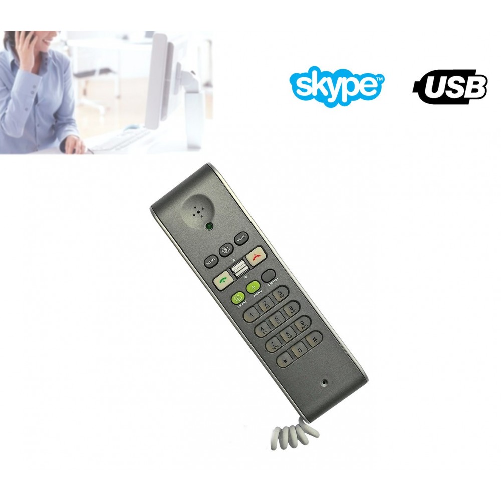 Telefono usb voip compatibile con Skype per chiamare gratuitamente i tuoi amici di skype