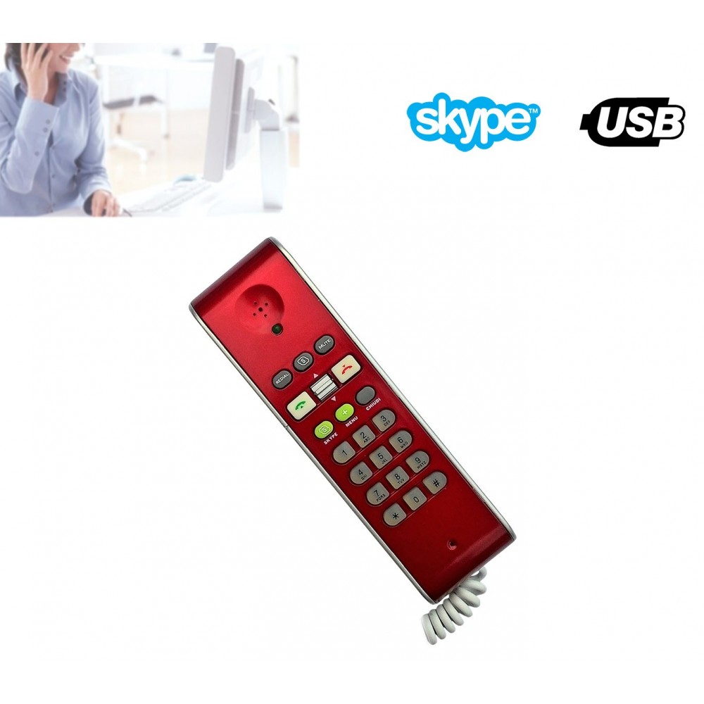 Telefono usb voip compatibile con Skype per chiamare gratuitamente i tuoi amici di skype