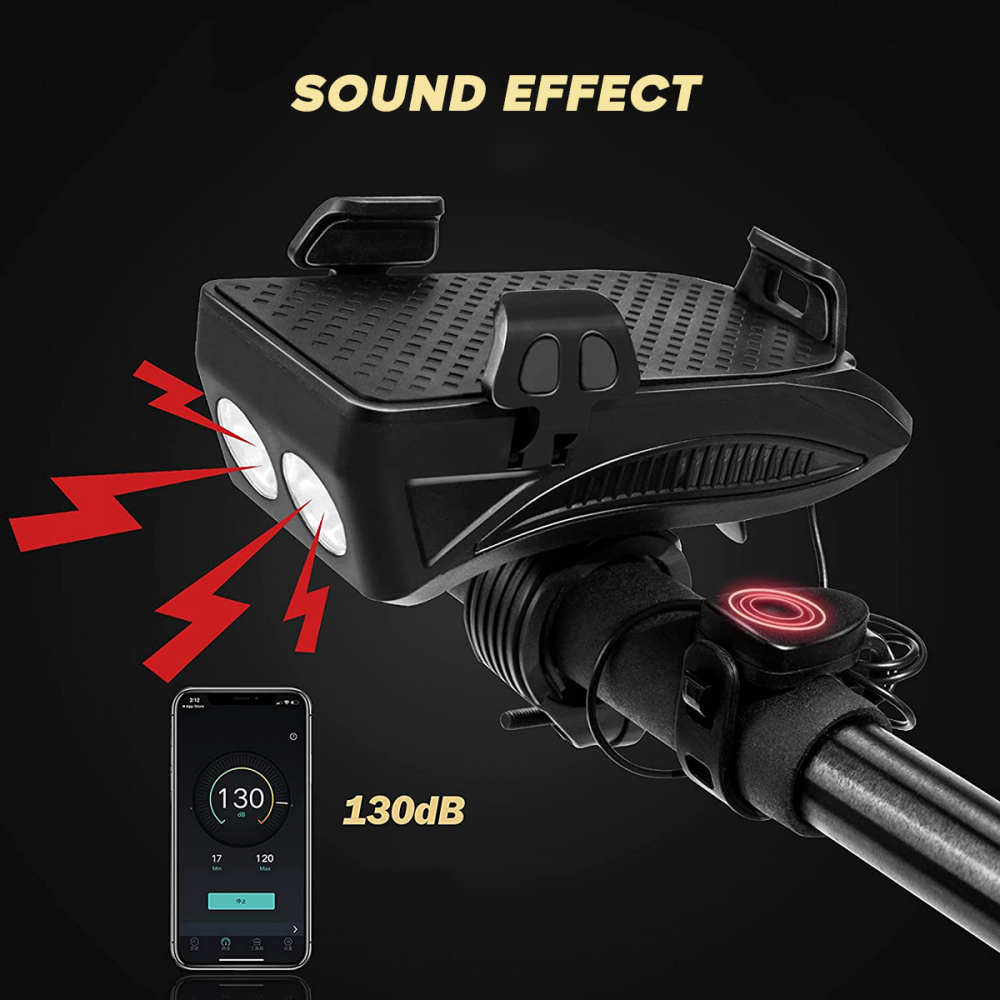 Lampada Clackson per Bicicletta 5W con Supporto...