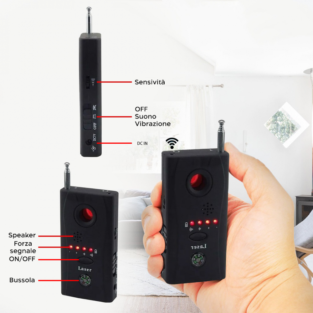 Telecomando Rileva Telecamere Nascoste C3308...