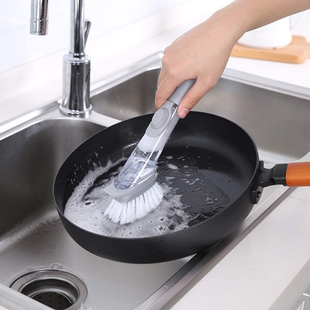 Spazzola Lavapiatti con Dispenser di Sapone...