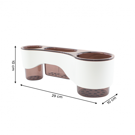 Portautensili Multifunzione da Parete per Cucina 582008 Organizer 3 Scomparti