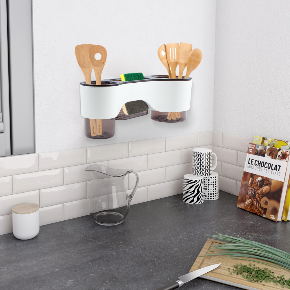 Portautensili Multifunzione da Parete per...