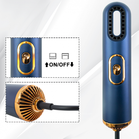 Asciugacapelli Ergonomico Design Moderno 603102 Phon Compatto con Ioni Negativi