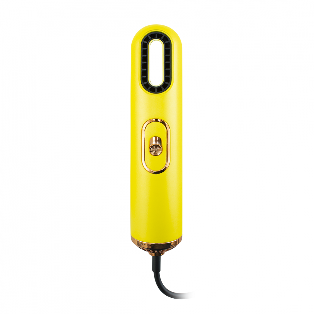 Image of Asciugacapelli Ergonomico Design Moderno 603102 Phon Compatto con Ioni Negativi Giallo