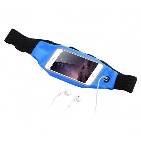 Marsupio sportivo impermeabile per smartphone fino a 5,5" schermo tattile cornice catarifrangente