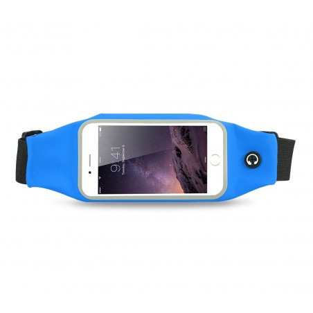 Marsupio sportivo impermeabile per smartphone fino a 5,5" schermo tattile cornice catarifrangente