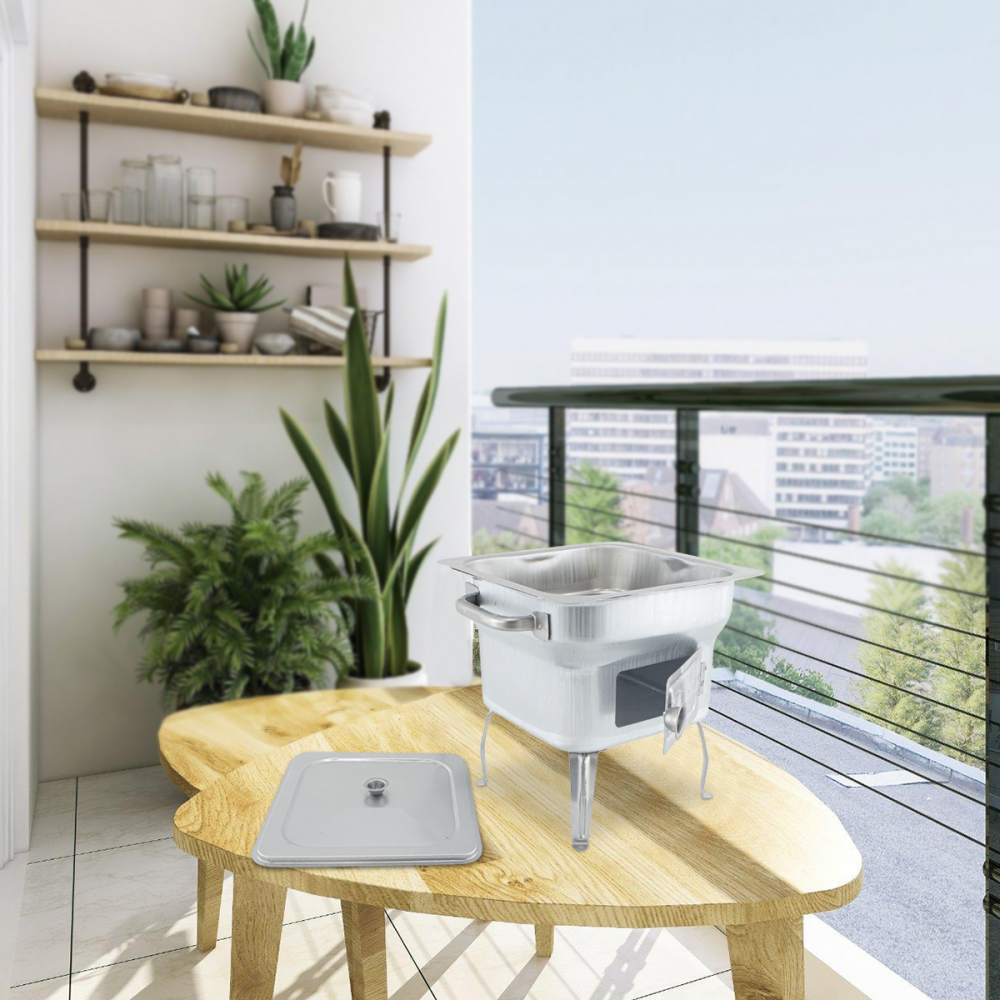 Fornacella Piccola in Lamiera Stampata 25x25cm...