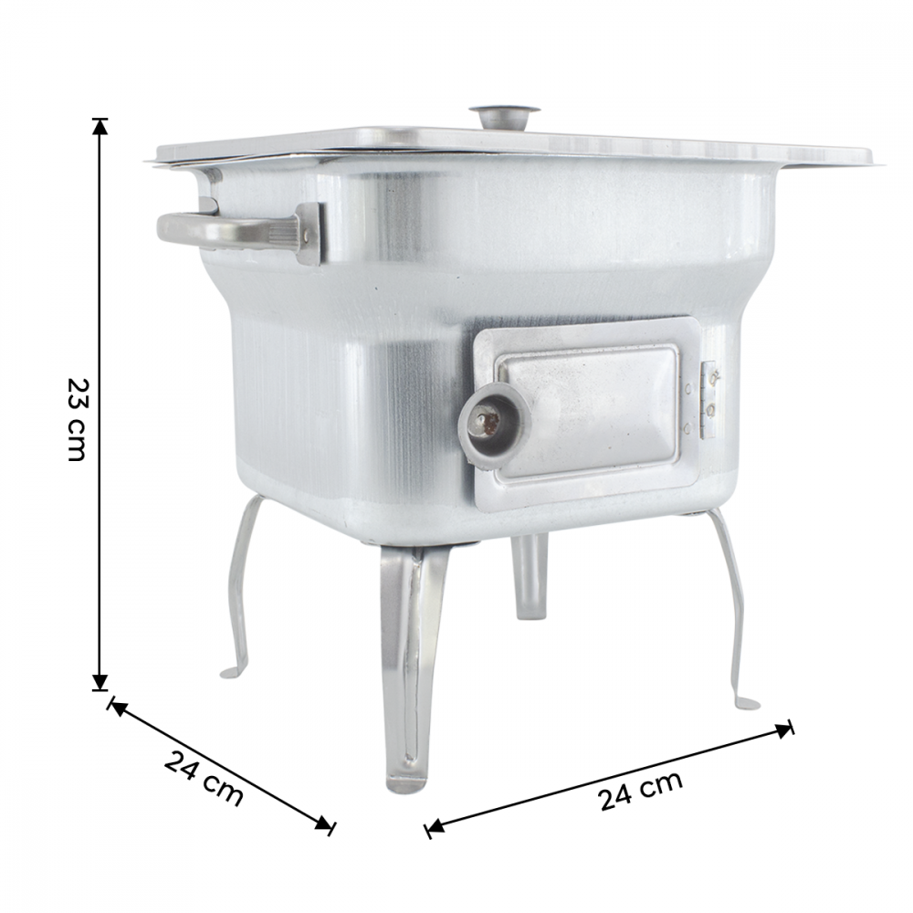 Fornacella Piccola in Lamiera Stampata 25x25cm...