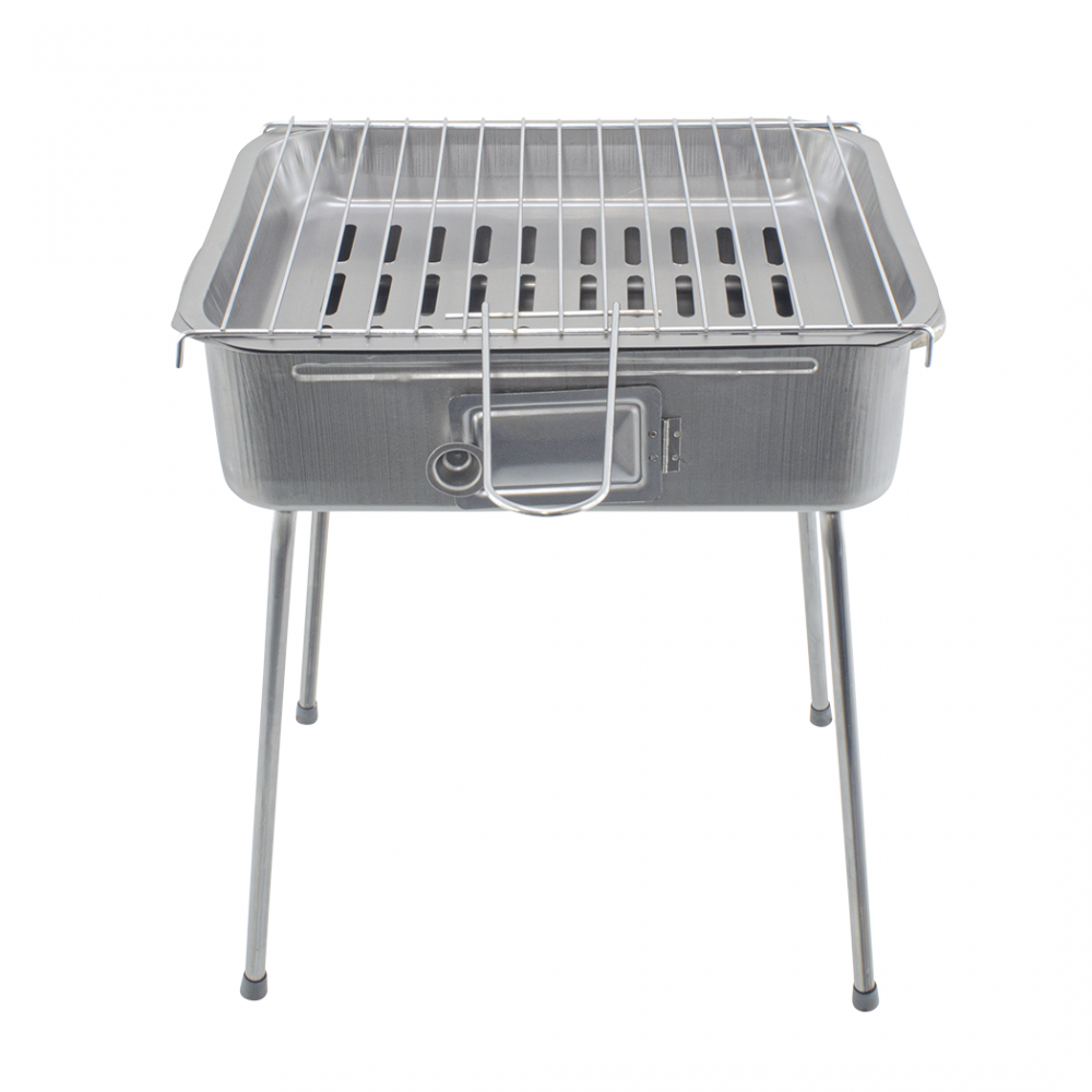 FORNACELLA barbecue in alluminio con piedi dimensioni brace cm 27x37 